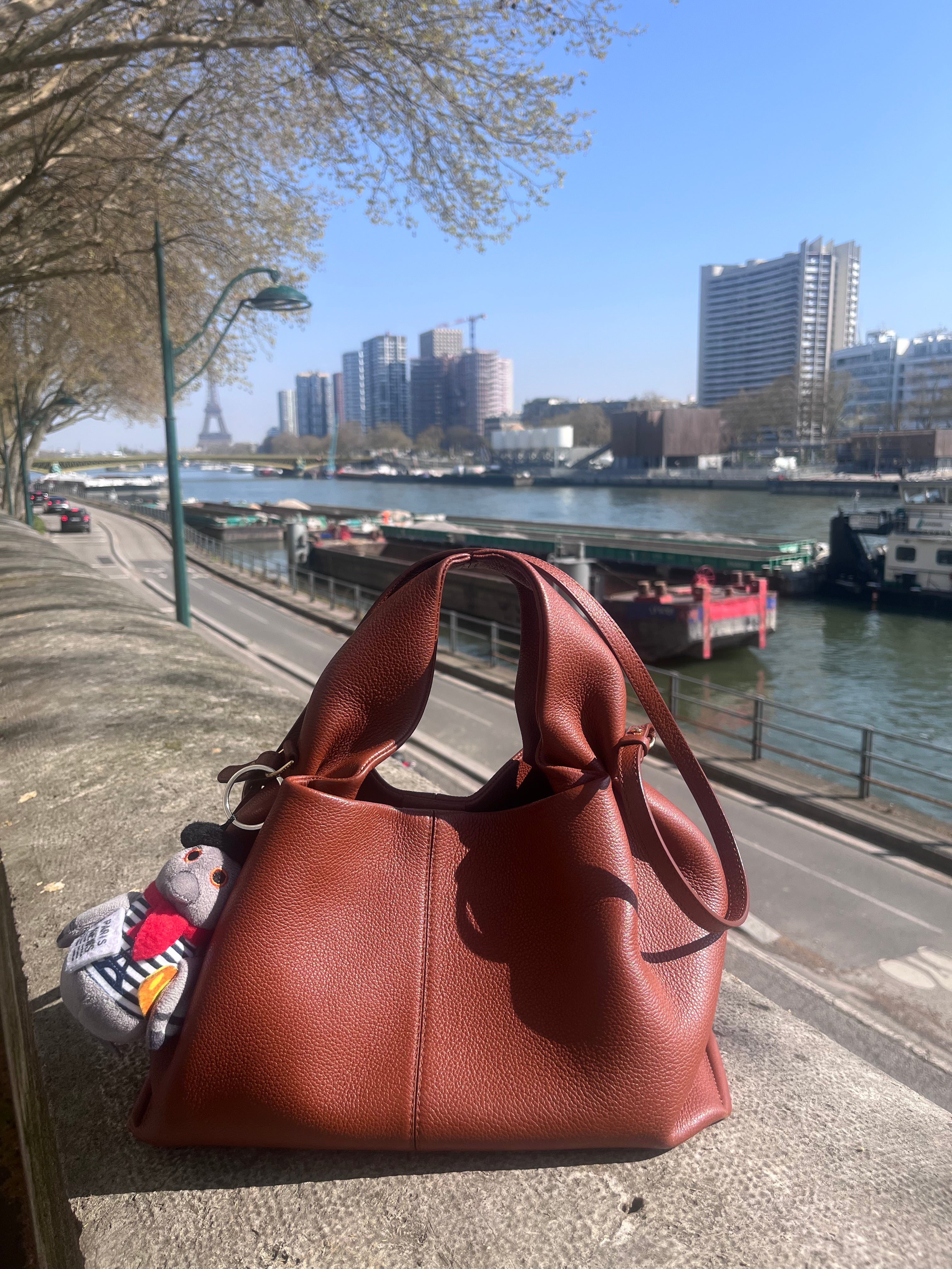 Léon Le Pigeon Parisien 12 cm keyring